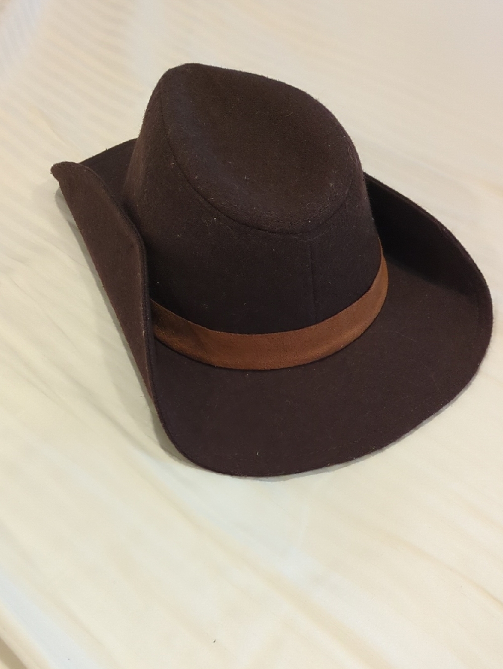 Kids Brown Felt Cowboy Hat with Brown Band (Toddler)